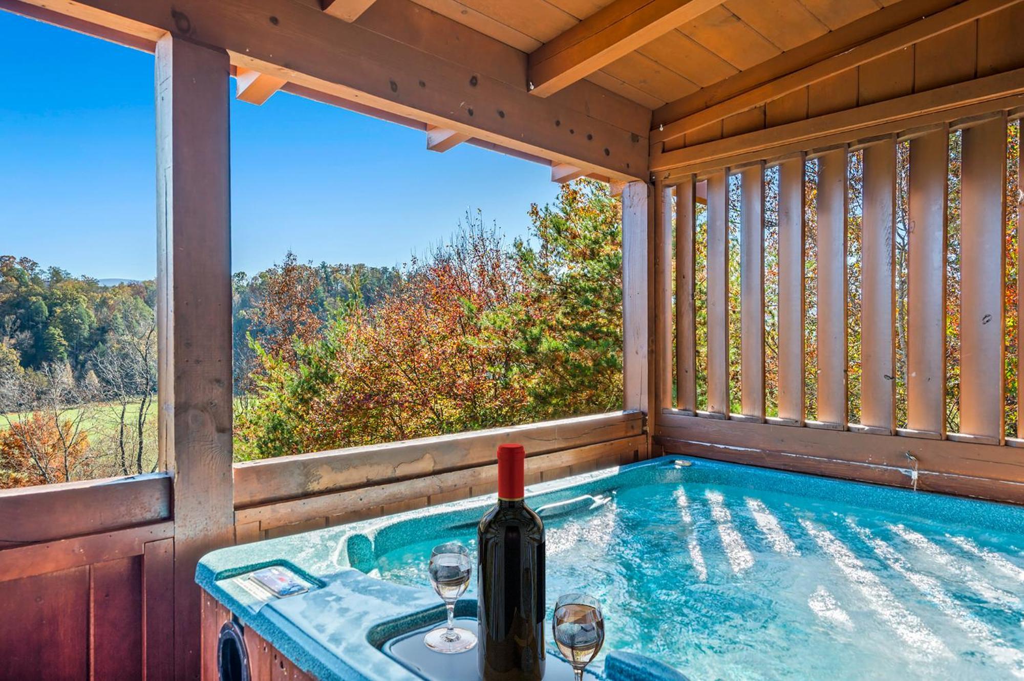 Bearfoot Pines - True Log Cabin - Wi-Fi, Hot Tub, Fishing, Deck With Views! - Mins To Pf Севьервилл Экстерьер фото