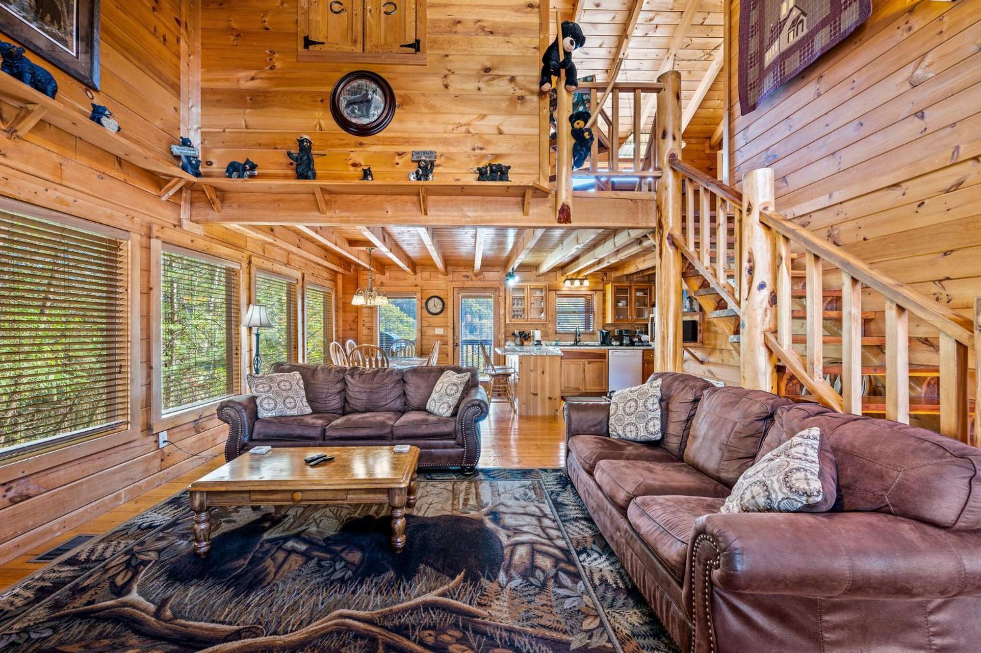 Bearfoot Pines - True Log Cabin - Wi-Fi, Hot Tub, Fishing, Deck With Views! - Mins To Pf Севьервилл Экстерьер фото