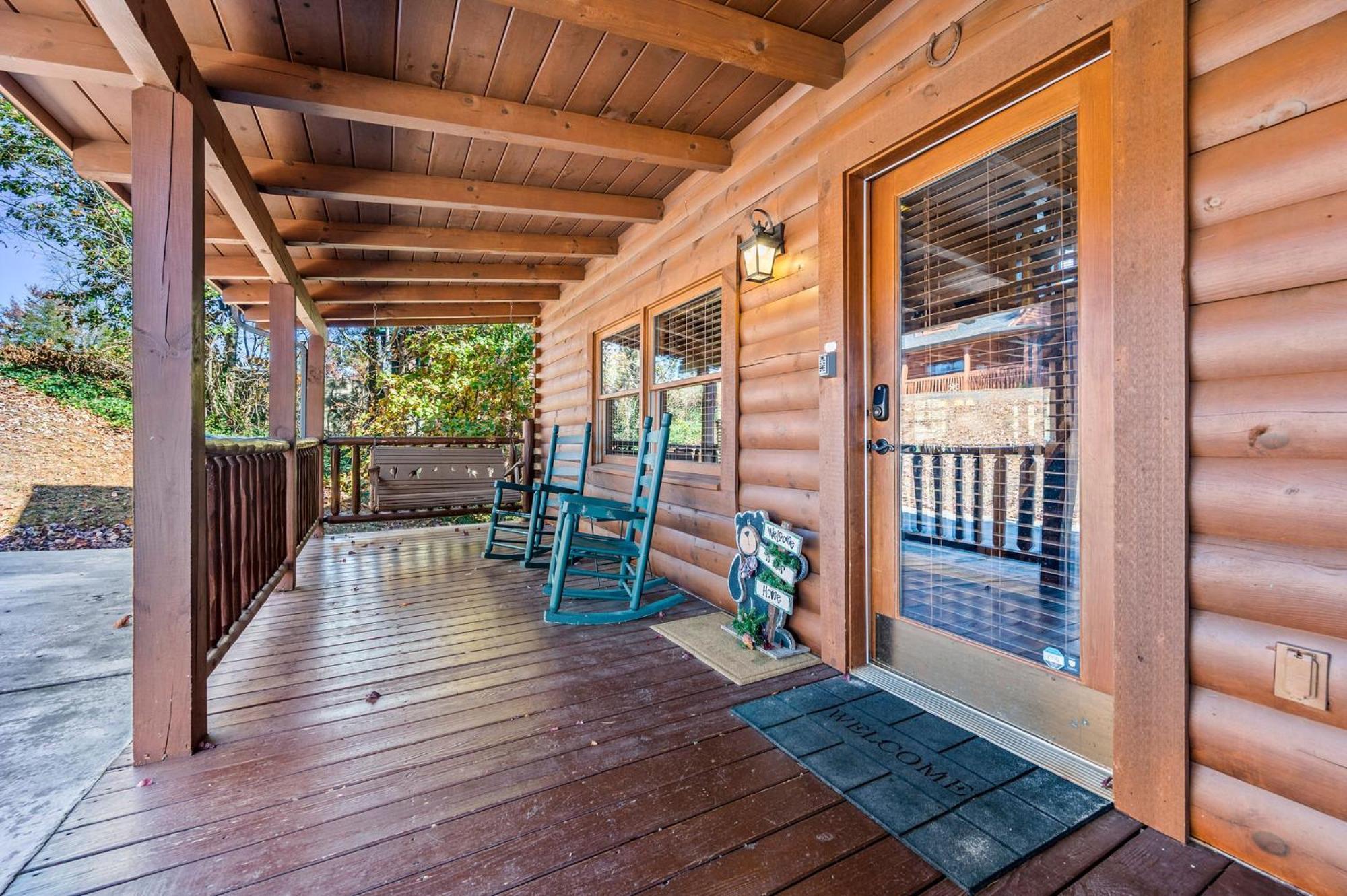 Bearfoot Pines - True Log Cabin - Wi-Fi, Hot Tub, Fishing, Deck With Views! - Mins To Pf Севьервилл Экстерьер фото